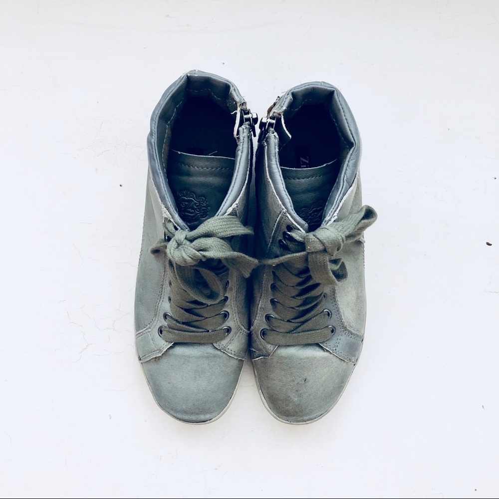 Leather Hightop Sneakers